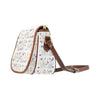 Wildflowers White Women's Saddle Bag