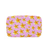 Yellow Frangipanis Pink Insulated Zipper Lunch Bag