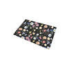 Wildflowers Painted Black Bath Rug 20