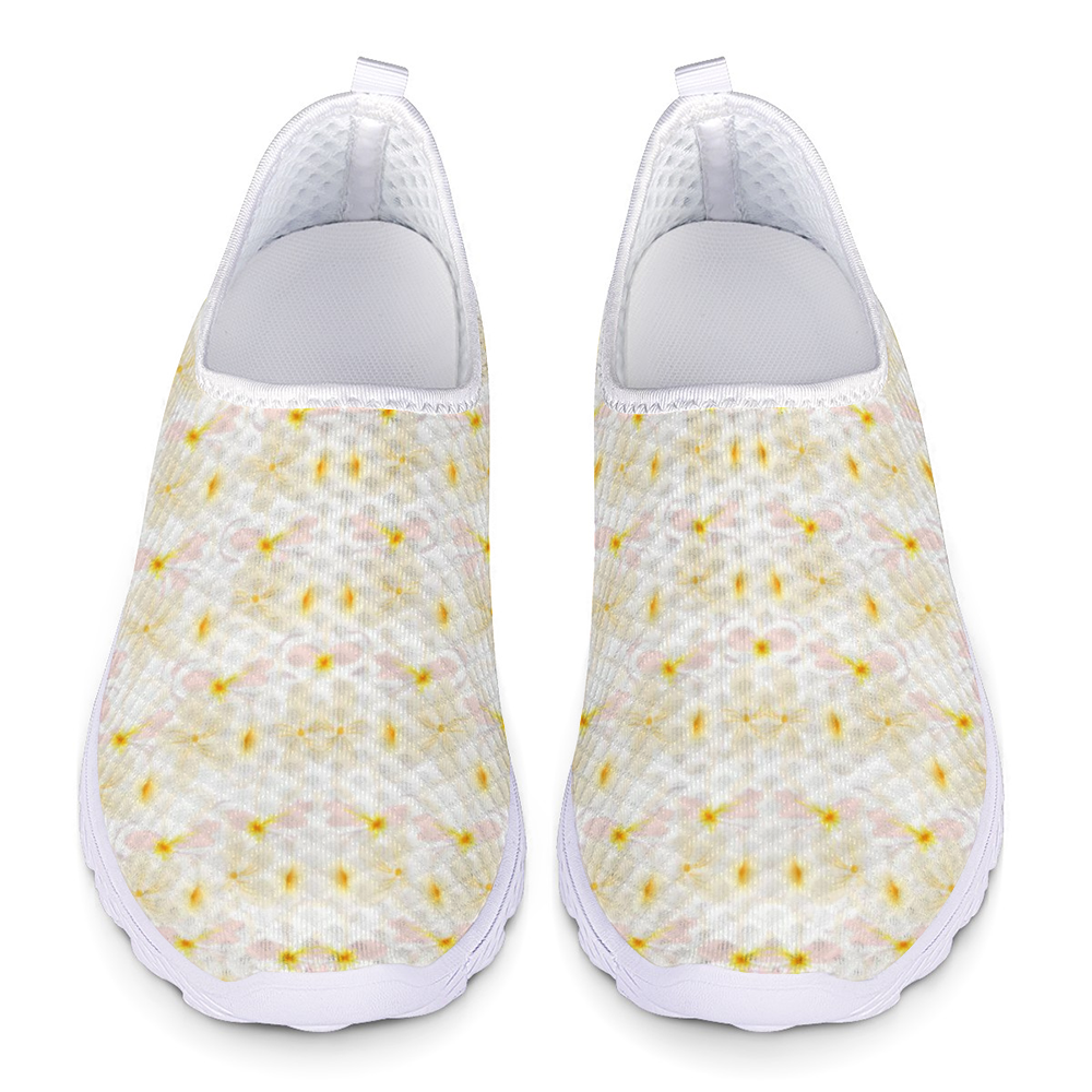 Pastel Frangipanis Non-Slip Sneakers Lightweight