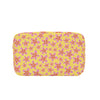 Graphic Pink Frangipanis Yellow Insulated Zipper Lunch Bag