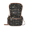 Wildflowers Black Saddle Bag