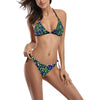 Blue & Green Camo Halter Neck Bikini up to 5 XL (FWS)