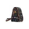 Wildflowers Black Saddle Bag