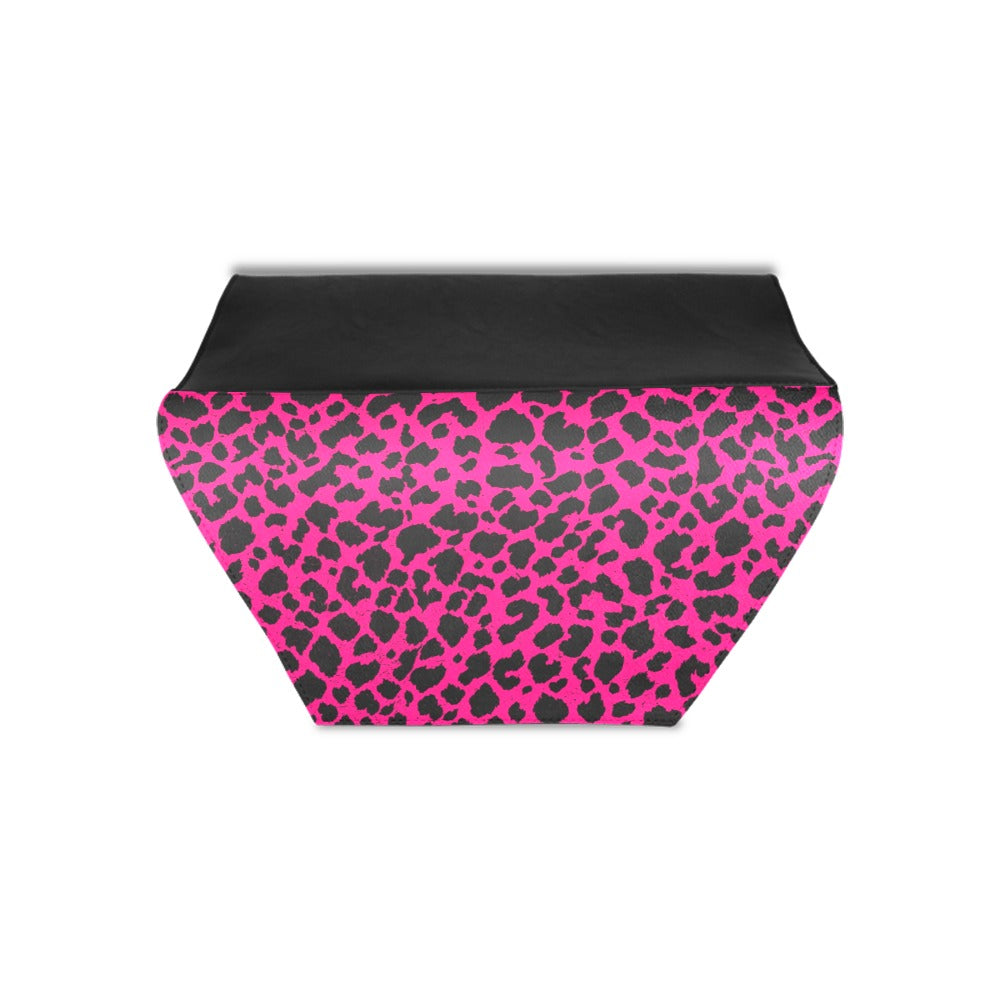 Hot Pink Leopard Clutch Bag