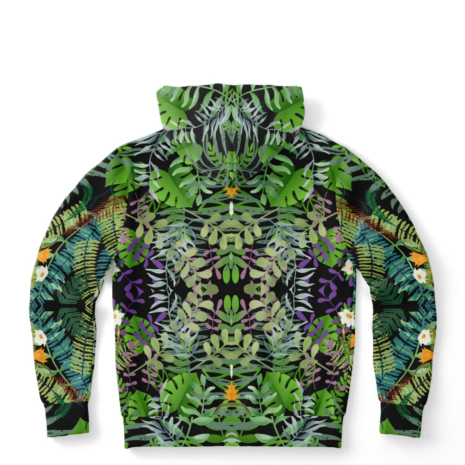 Graphic Jungle Brushed Fleece Hoodie Unisex up to 4 XL (FWS)