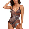 Choc Swirl One Piece Tie Back Swimsuit