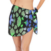 Blue & Green Camo Short Chiffon Sarong Wrap up to 2 XL (FWS)