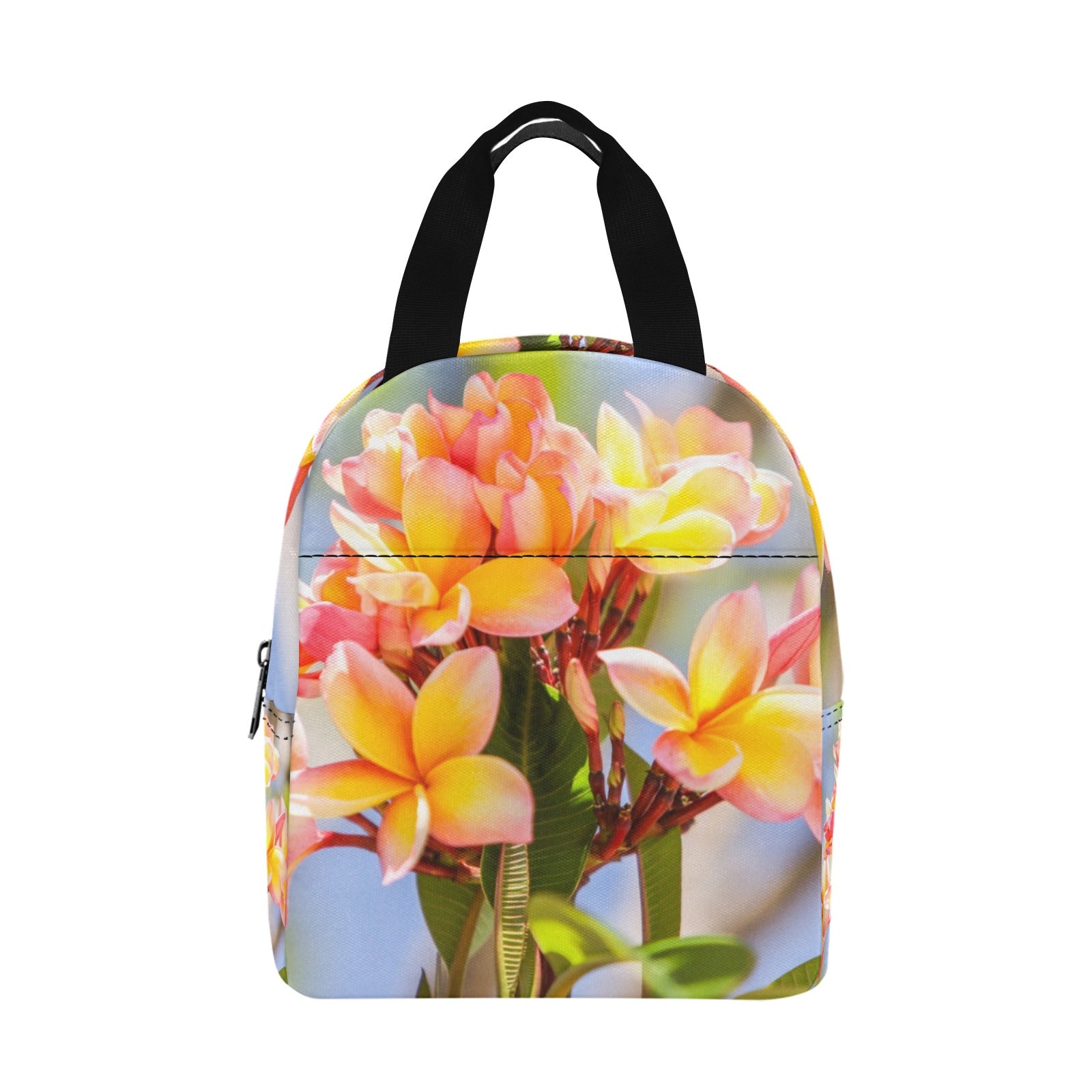 Fresh Frangipanis Insulated Zipper Lunch Bag