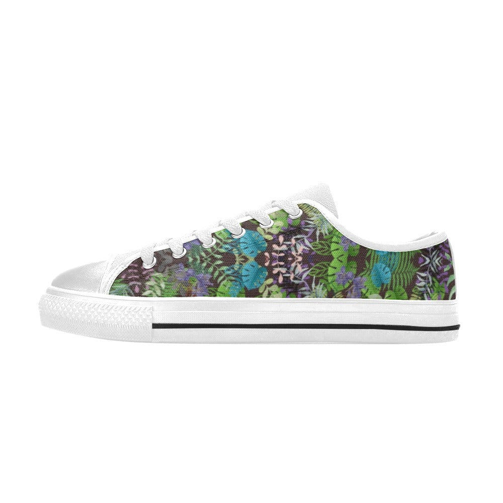 Graphic Jungle Blue Low Rise Women's Shoes up to size 12 2