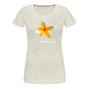 Frangipani Love Women’s Premium T-Shirt - heather oatmeal