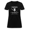 Motorcycle Warning Women's T-Shirt - black