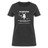 Motorcycle Warning Women's T-Shirt - heather black