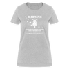 Motorcycle Warning Women's T-Shirt - heather gray