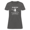 Motorcycle Warning Women's T-Shirt - charcoal