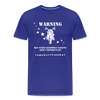 Warning Motorcycle Men's Premium T-Shirt - royal blue