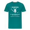 Warning Motorcycle Men's Premium T-Shirt - teal