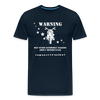 Warning Motorcycle Men's Premium T-Shirt - deep navy