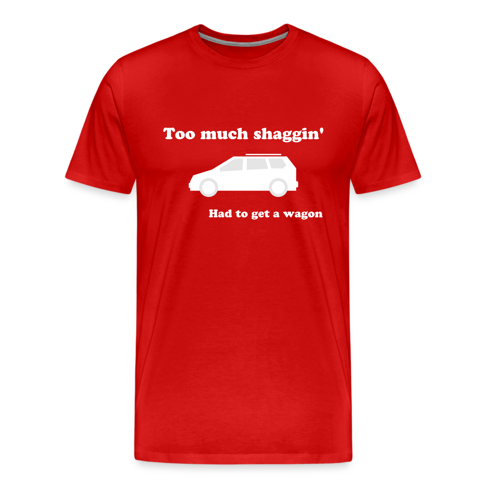 Too Much Shaggin Men's Premium T-Shirt - red