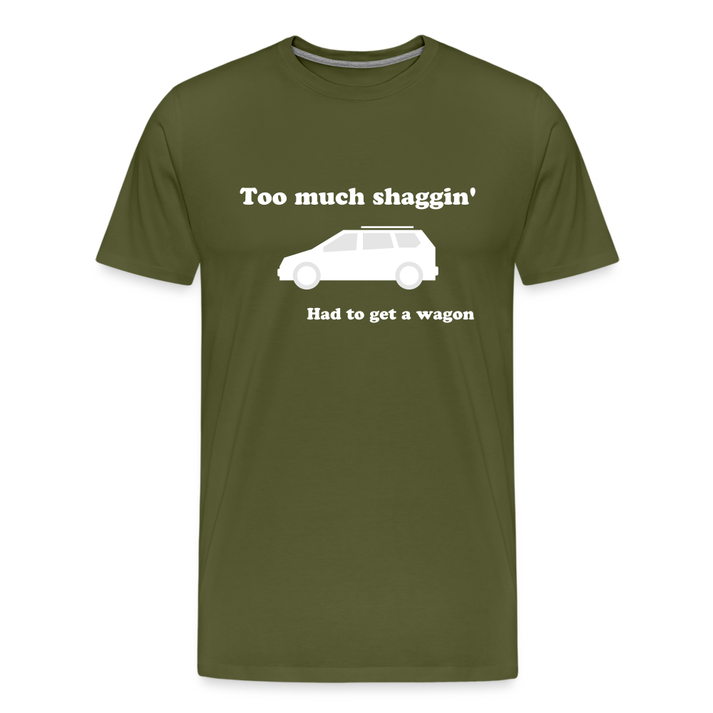 Too Much Shaggin Men's Premium T-Shirt - olive green