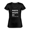 Photo Graph Er Women’s V Neck T-Shirt - black