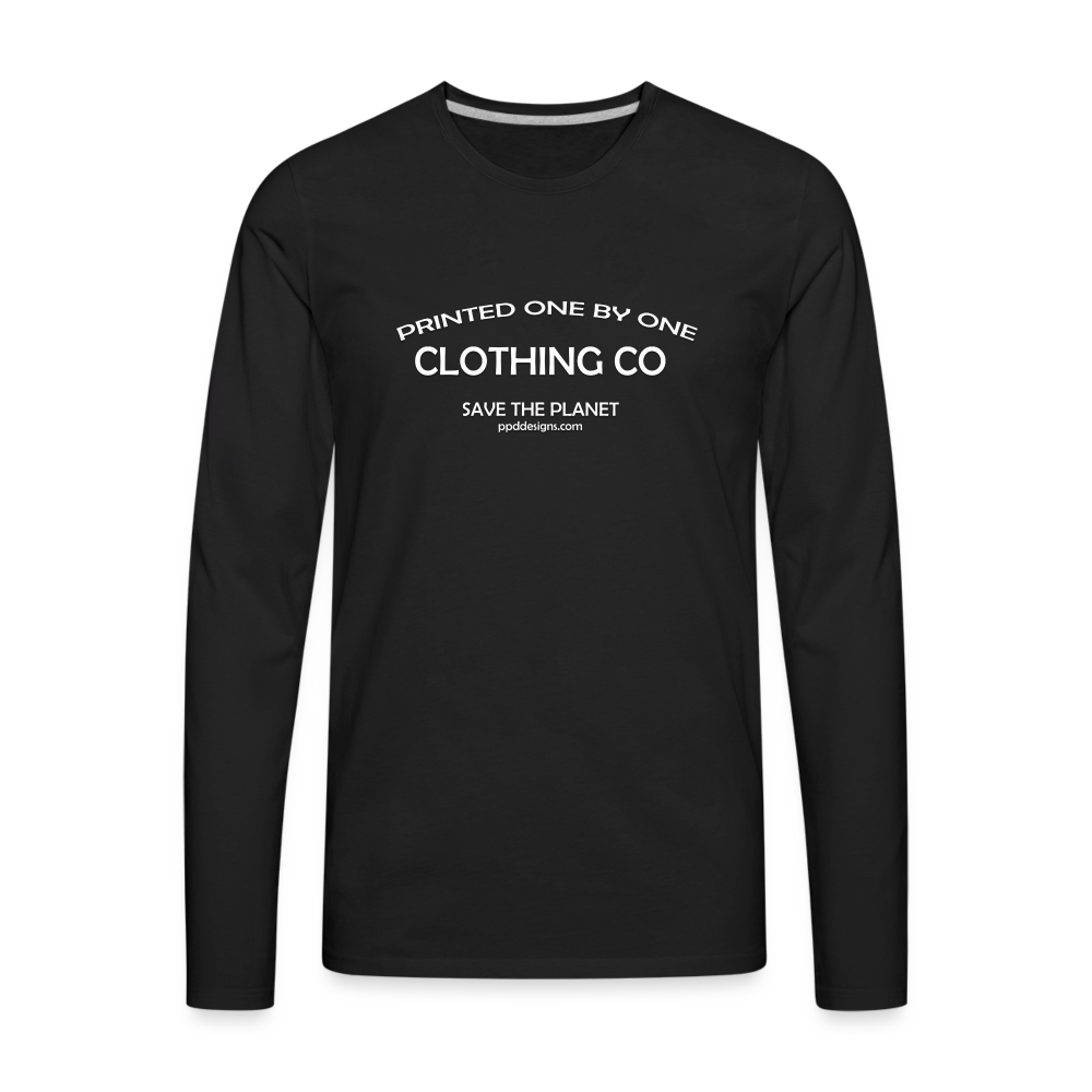 Save the Planet Men's Premium Long Sleeve T-Shirt - black