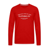 Save the Planet Men's Premium Long Sleeve T-Shirt - red