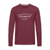 Save the Planet Men's Premium Long Sleeve T-Shirt - heather burgundy