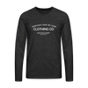 Save the Planet Men's Premium Long Sleeve T-Shirt - charcoal grey