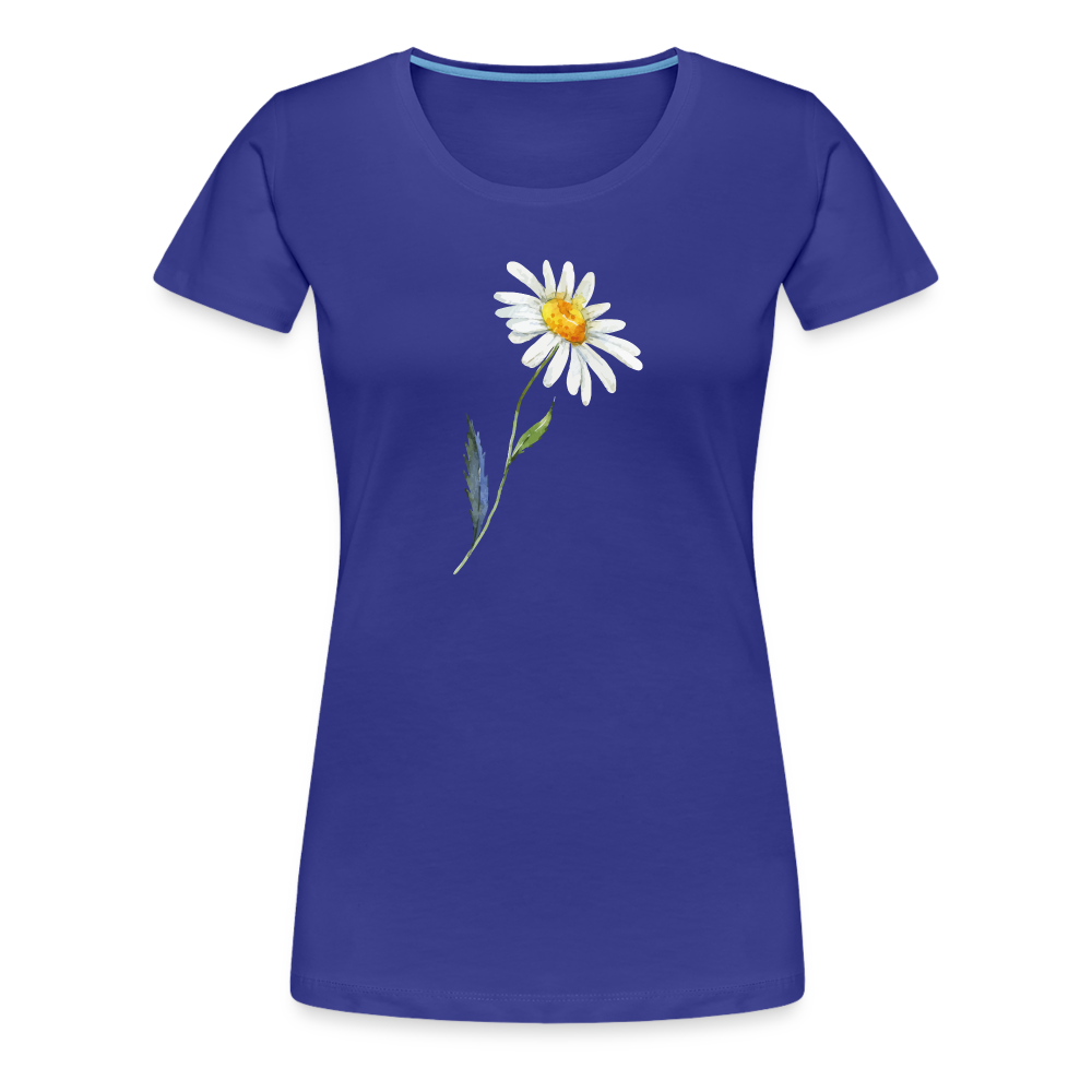 Graphic Daisy Women’s Premium T-Shirt - royal blue