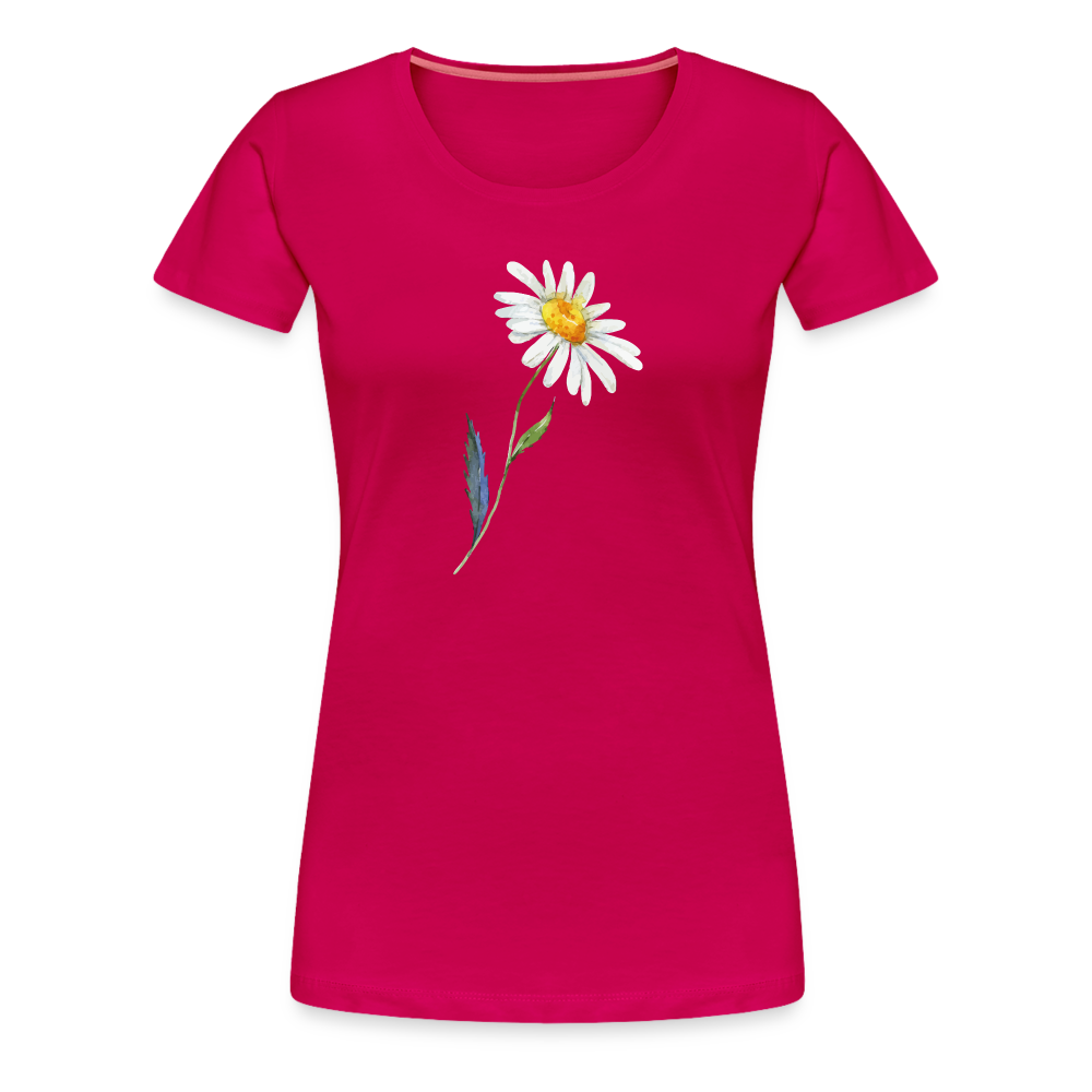 Graphic Daisy Women’s Premium T-Shirt - dark pink