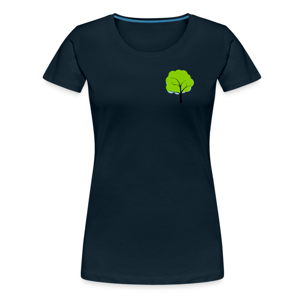 Outdoorsey Stuff Women’s Premium T-Shirt - deep navy