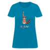 Be Brave Racoon Women's T-Shirt - turquoise