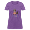 Be Brave Racoon Women's T-Shirt - purple heather