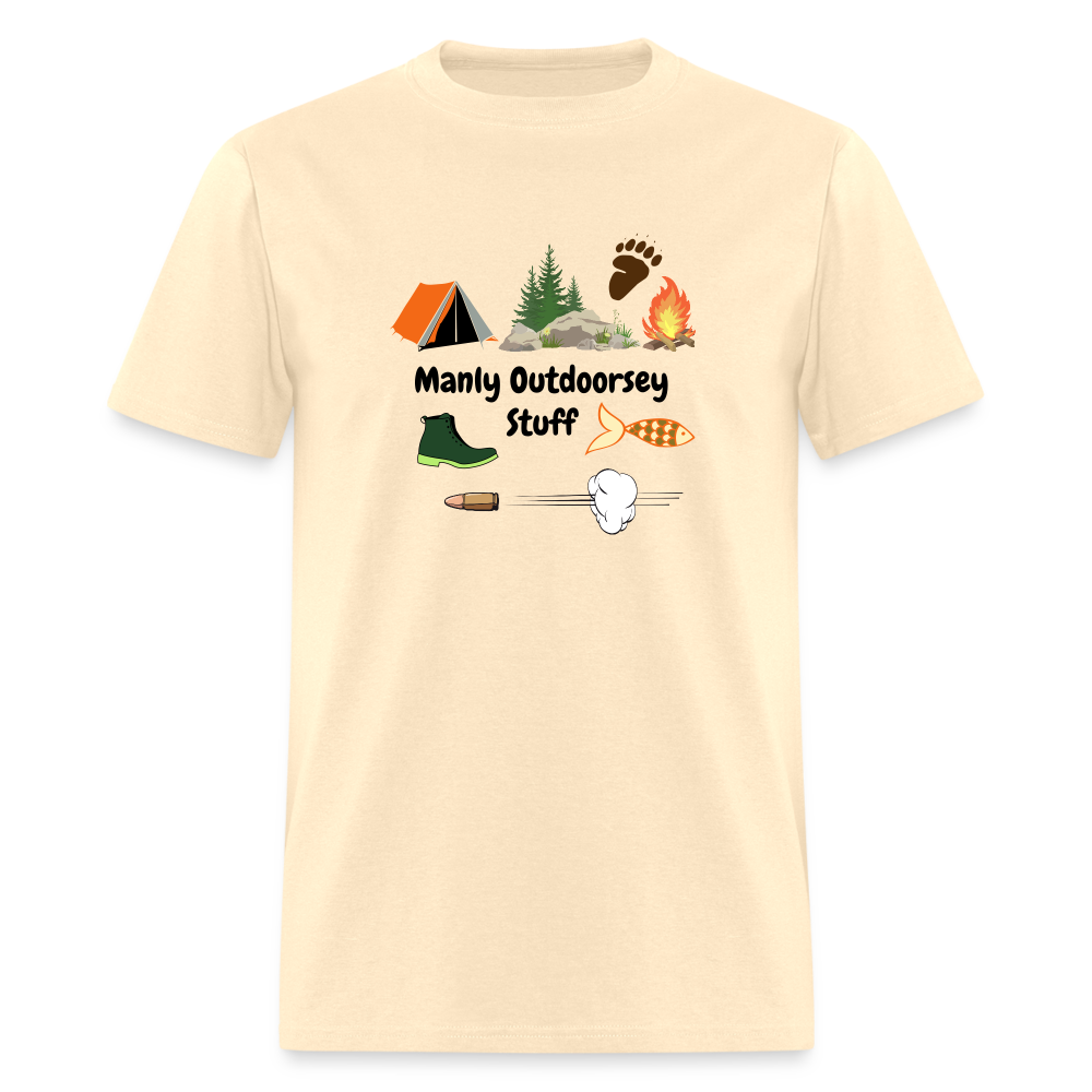 Manly Outdoorsey Stuff Classic T-Shirt - natural
