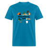 Manly Outdoorsey Stuff Classic T-Shirt - turquoise