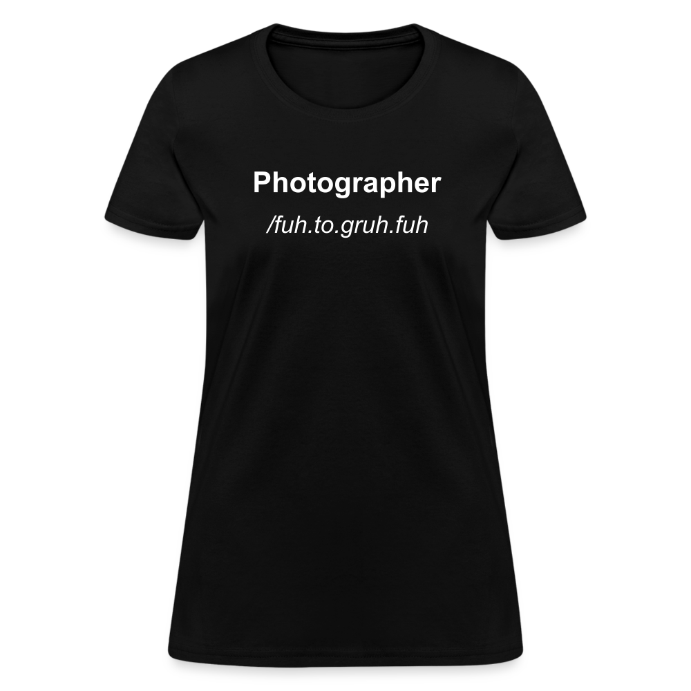 Photographer Life Women's T-Shirt - black