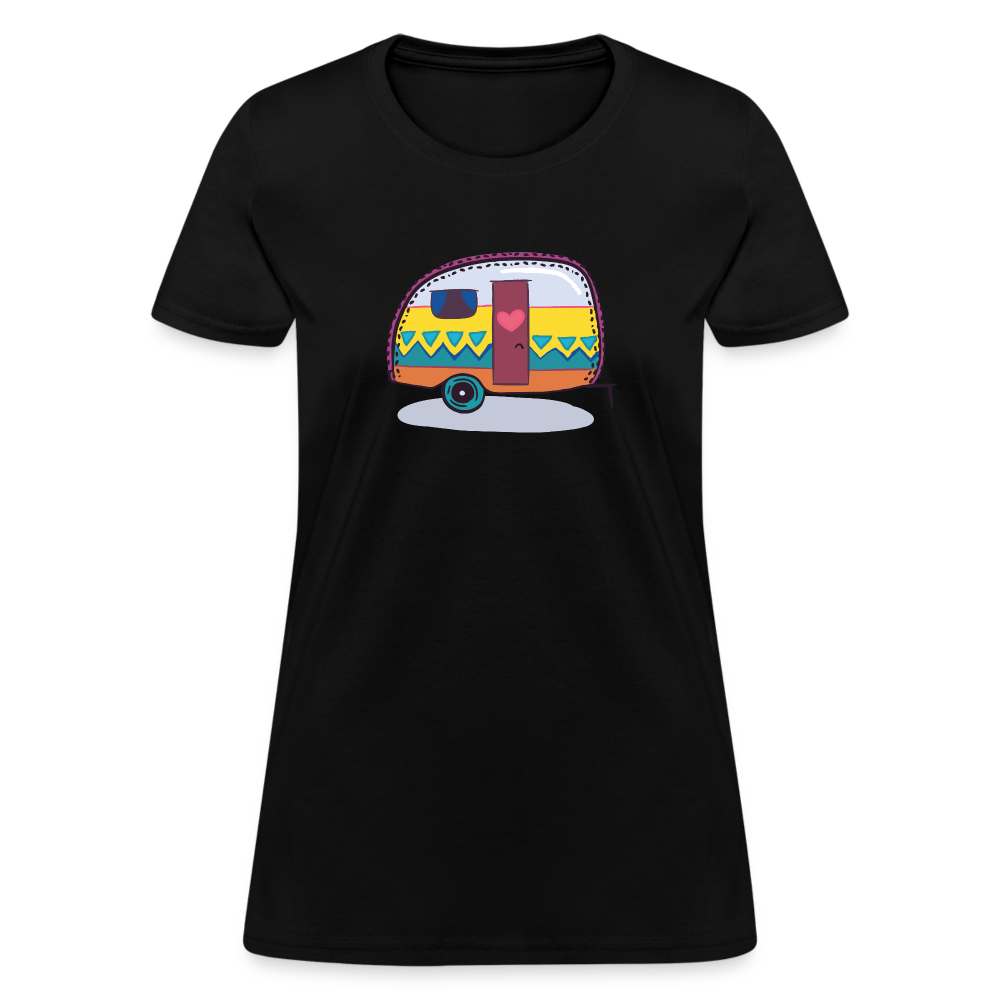 Hippy Caravan Women's T-Shirt - black