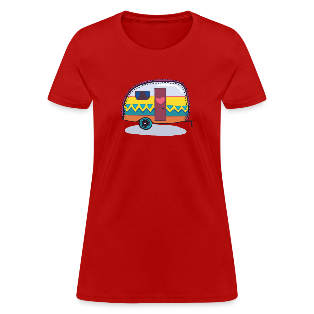 Hippy Caravan Women's T-Shirt - red