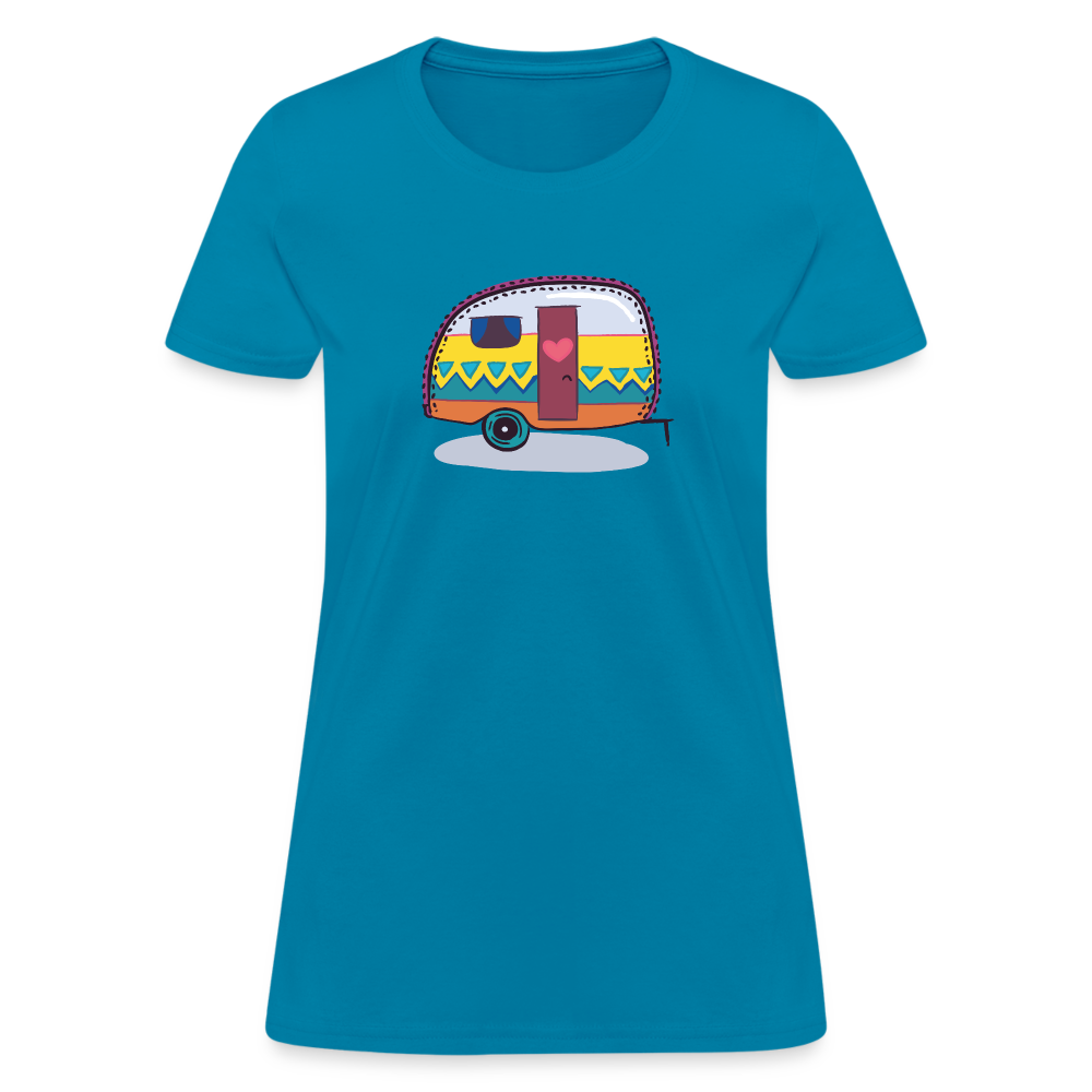 Hippy Caravan Women's T-Shirt - turquoise