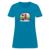 Hippy Caravan Women's T-Shirt - turquoise