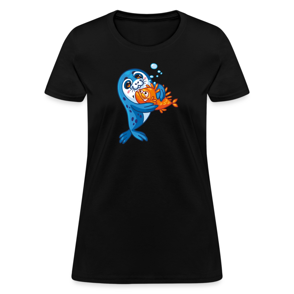 Seal Fish Women's T-Shirt - black