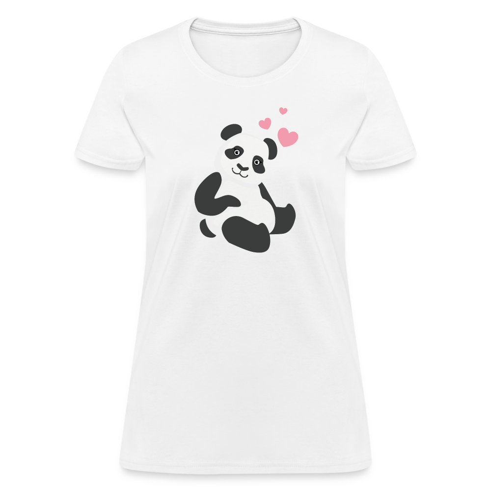 Sitting Panda Women's T-Shirt - white