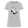 Sitting Panda Women's T-Shirt - heather gray