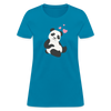 Sitting Panda Women's T-Shirt - turquoise