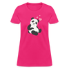 Sitting Panda Women's T-Shirt - fuchsia