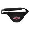 Pink Photo Fanny Pack - black