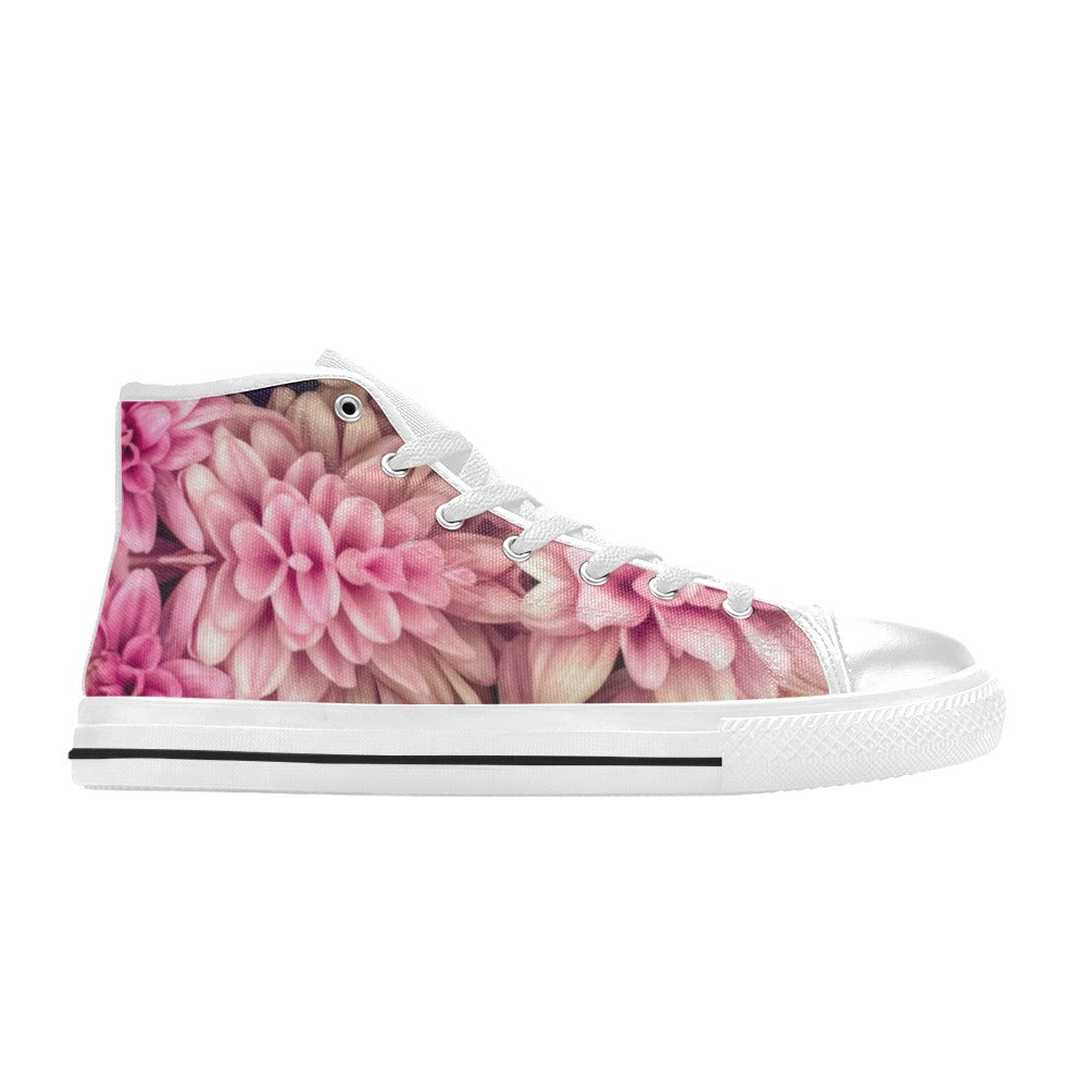 Pink Chrys Aquila High Top Canvas Women's Shoes