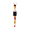 Pink Dahlia Apple iWatch Strap Vegan Leather