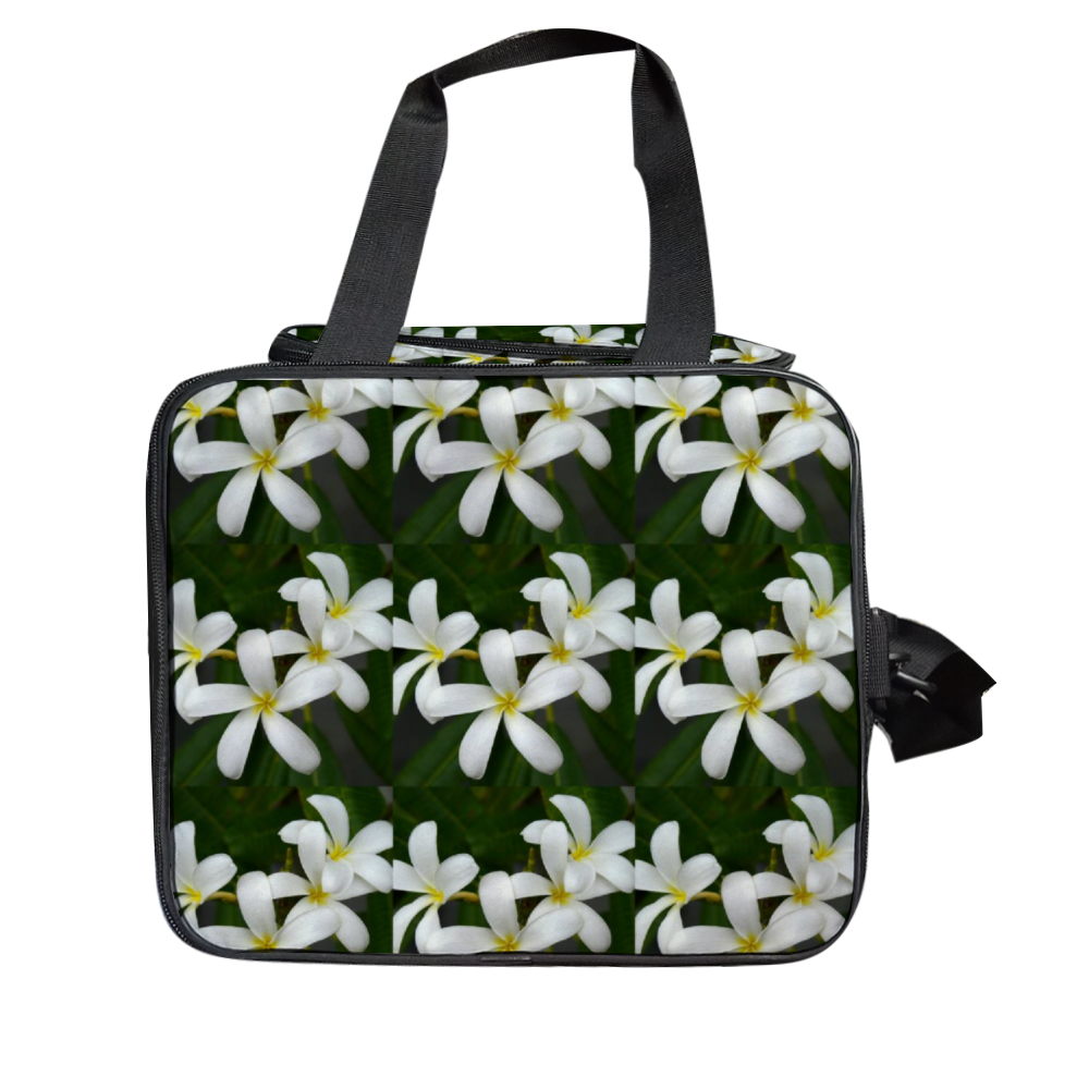 White Frangipanis Multi Function Large Waterproof Bag